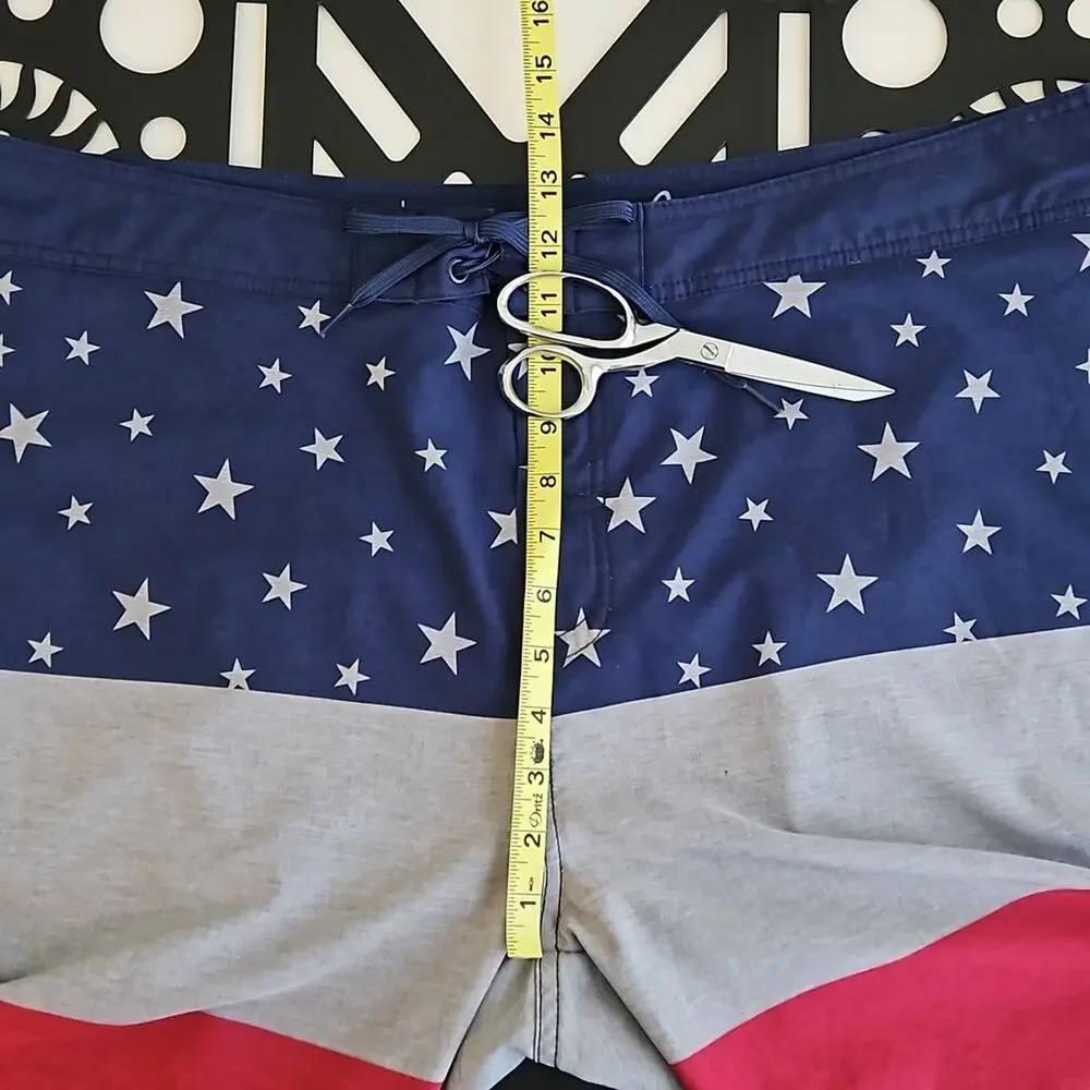 Travis Mathew USA Stars‎ Stripes Swim Board Shorts MINOR FLAWS | Men's 42